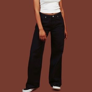 UNIF black wide leg jeans